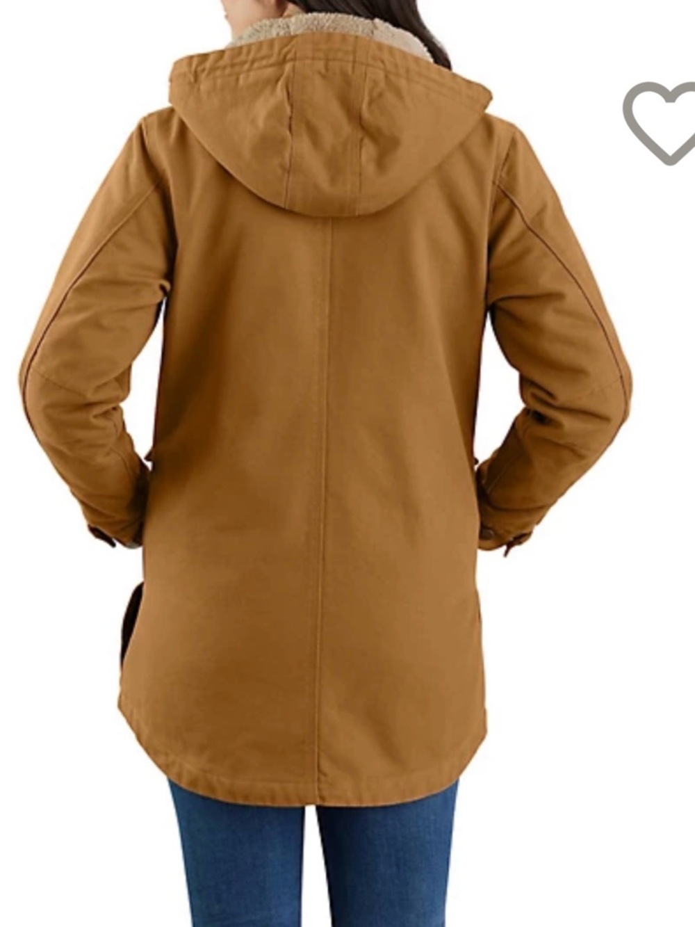 Women’s Carhartt Loose Fit Duck Washed insulated coat - Picture 2 of 6
